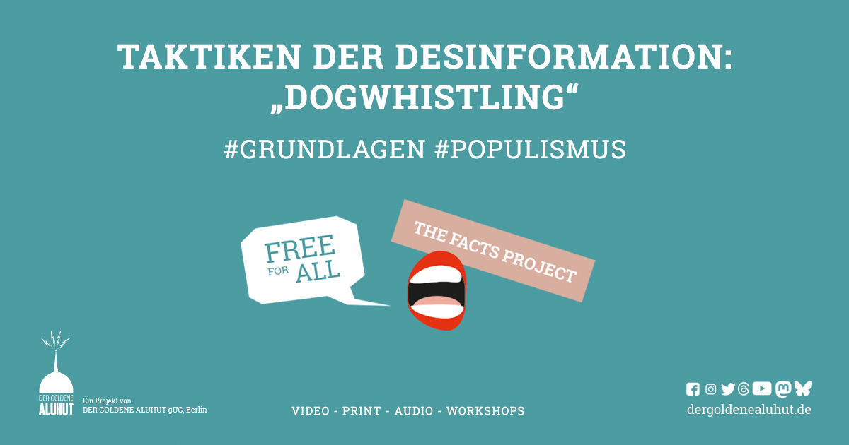 Taktiken der Desinformation: "Dogwhistling"