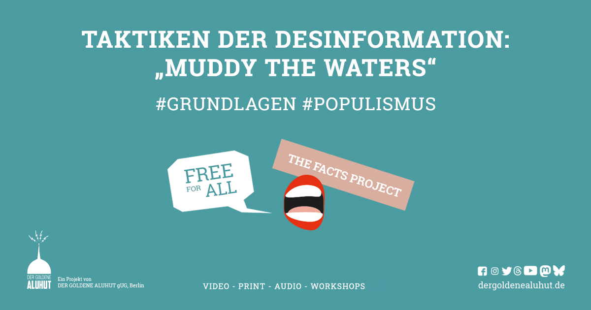 Taktiken der Desinformation: "Muddy the waters"