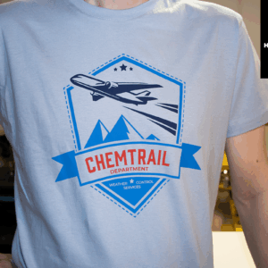 "Chemtrail Department" T-Shirt - hellblau