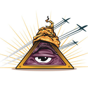 Aufkleber "Illuminati", (einzeln/Anzahl frei wählbar)